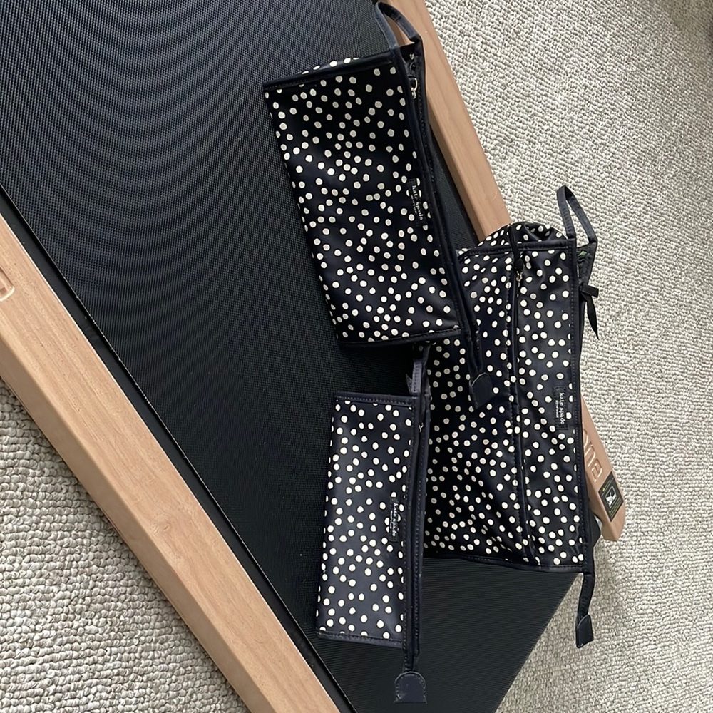 Set of 3 - Kate Spade Toilet, skincare and Makeup bags